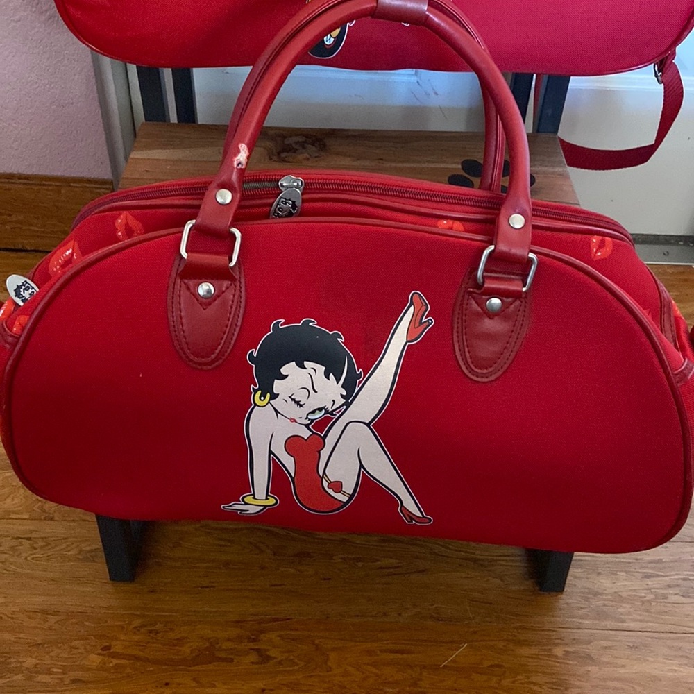 2 Betty Boop Travel Luggage Bags